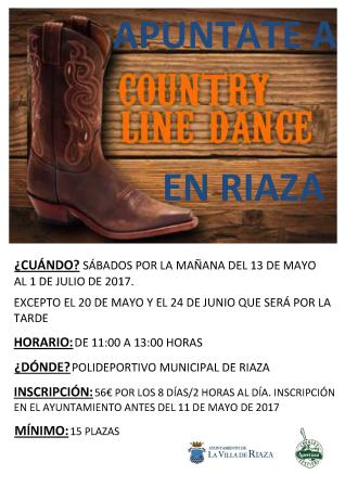 Imagen CLASES COUNTRY LINE DANCE EN RIAZA