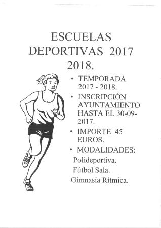 Imagen ESCUELAS POLIDEPORTIVAS 2017 /2018
