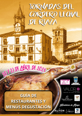 Imagen III JORNADAS DEL CORDERO LECHAL DE RIAZA. Folleto Restaurantes y menús