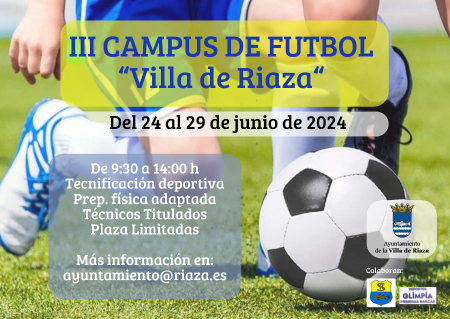 Imagen III Campus de Fútbol Villa de Riaza.