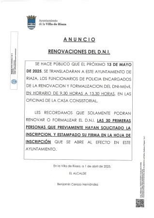 Imagen RENOVACIONES DEL D.N.I.