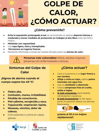 Imagen RECOMENDACIONES ANTE EPISODIO DE ALERTA POR ALTAS TEMPERATURAS.
