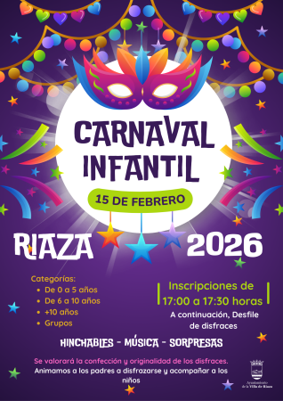 Imagen CARNAVAL INFANTIL. RIAZA 2026.