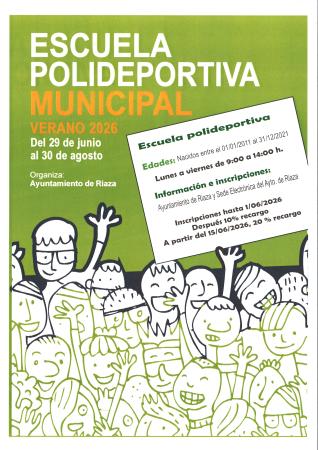 Imagen ESCUELA POLIDEPORTIVA MUNICIPAL. VERANO 2026.