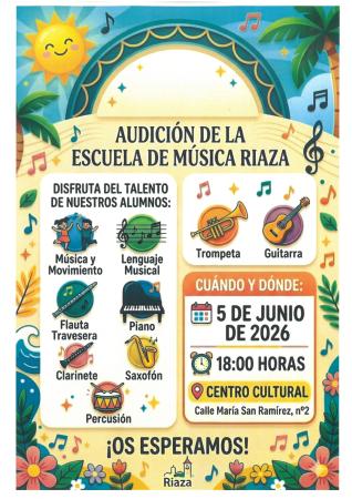 Imagen AUDICIÓN DE LA ESCUELA DE MÚSICA DE RIAZA.