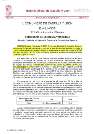 Imagen Servicio Territorial de Industria, Comercio y Economía de Segovia