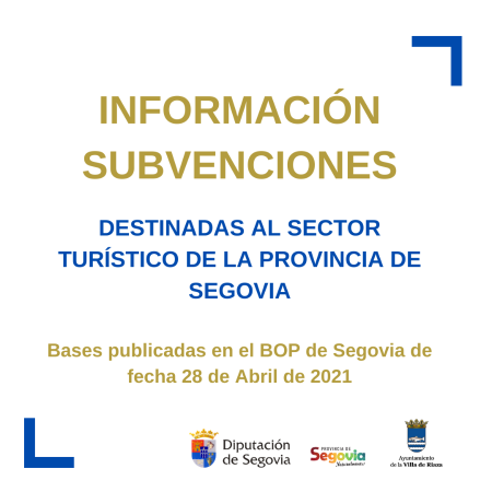 Imagen Ayudas destinadas al Sector Turístico de Segovia