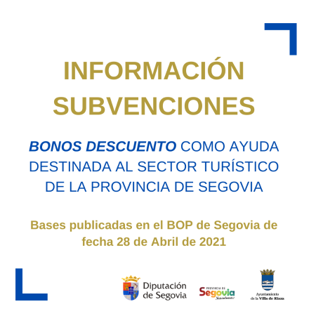 Imagen Concesión bonos descuento. Provincia de Segovia. Reinventa2