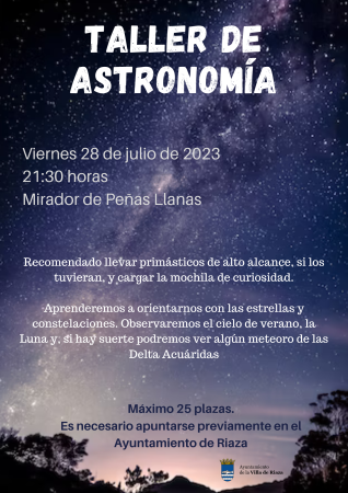 Imagen TALLER DE ASTRONOMÍA.