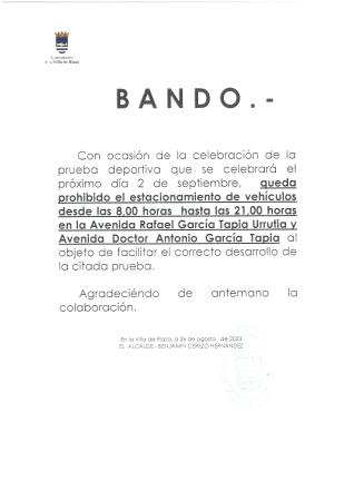 Imagen BANDO. CARRERA POPULAR