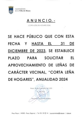 Imagen CORTA DE LEÑA DE HOGARES 2024